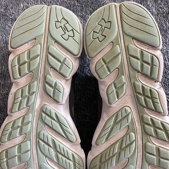 Size 10 Women's Under Armour Micro G Assert 7 Gray/Teal Pre-owned - Picture 11 of 12